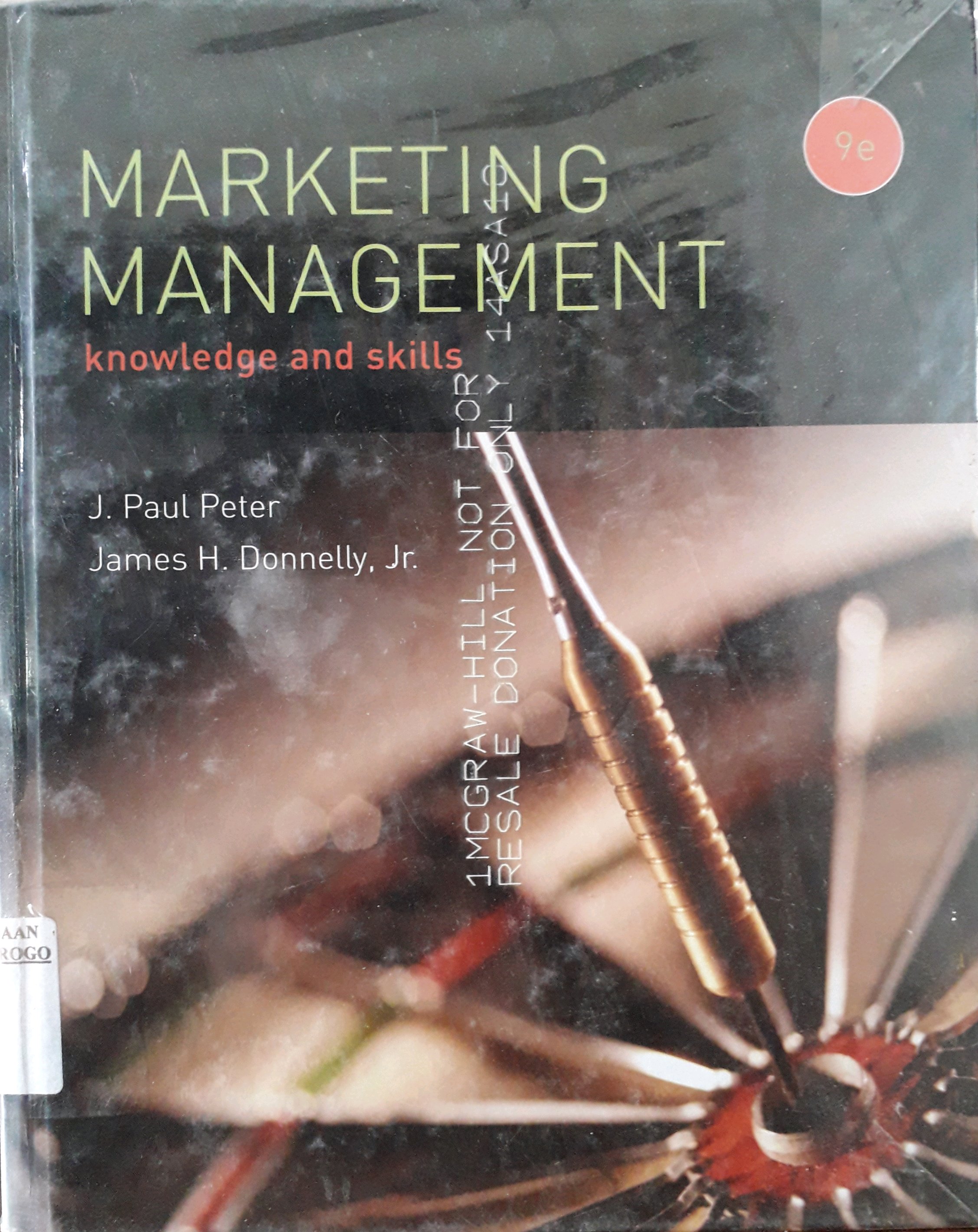Cover Marketing Management  Knowledge and Skills / Penulis, J. Paul Peter