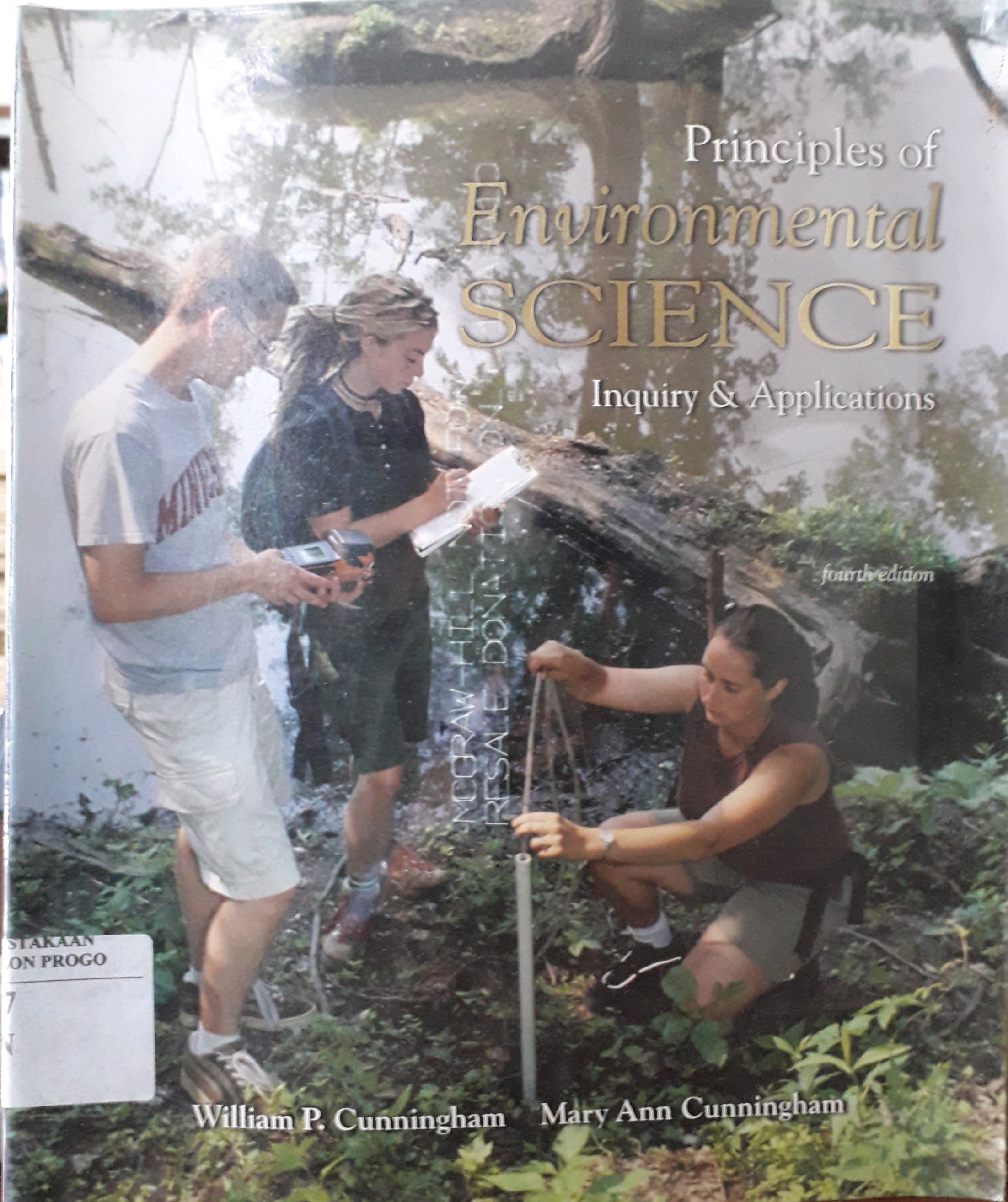 Cover Principles Of Environmental Science Inquiry & Applications / Penulis, William P. Cunningham