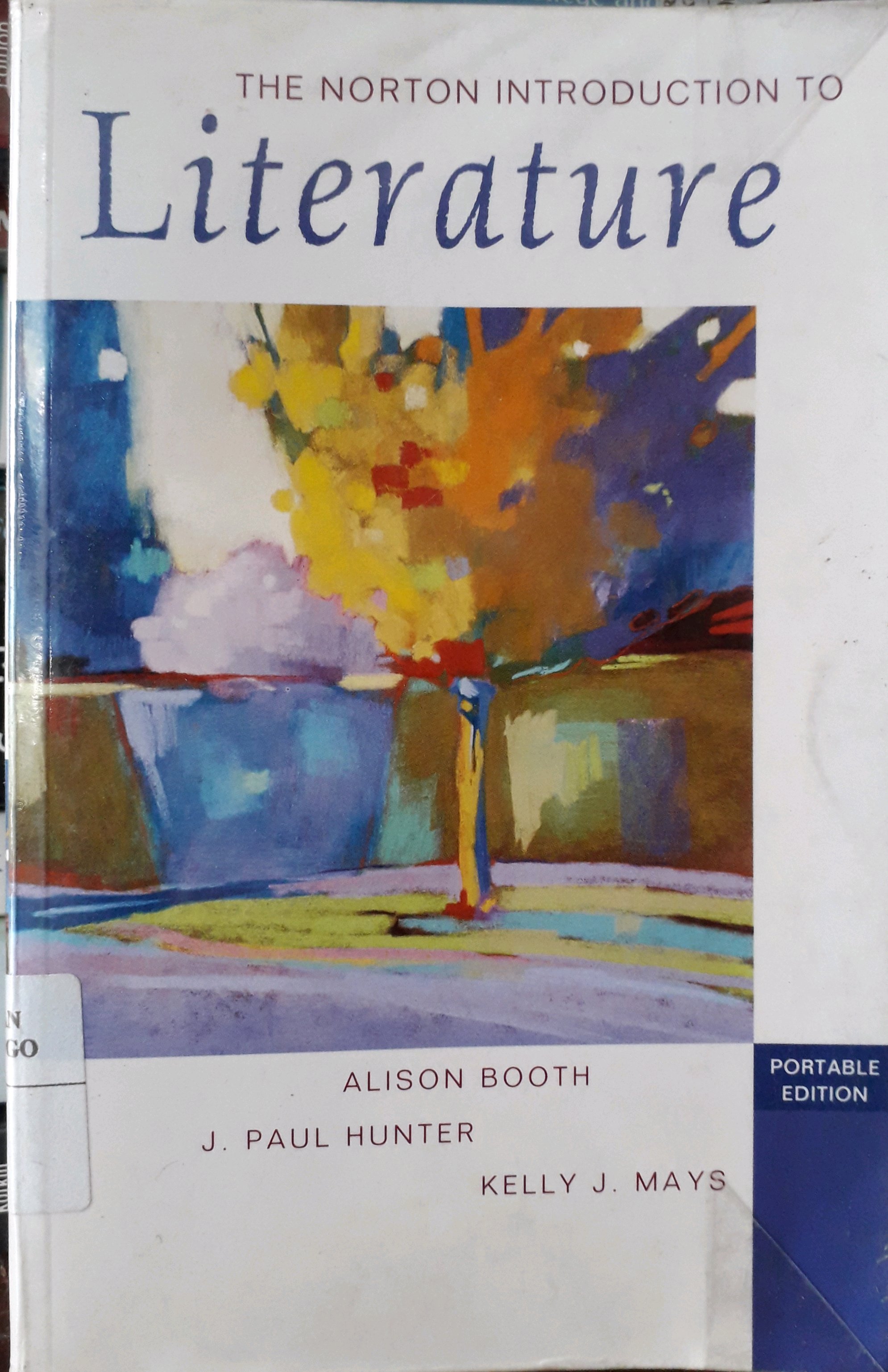 Cover The Norton Introduction to Literature / Penulis, Alison Booth