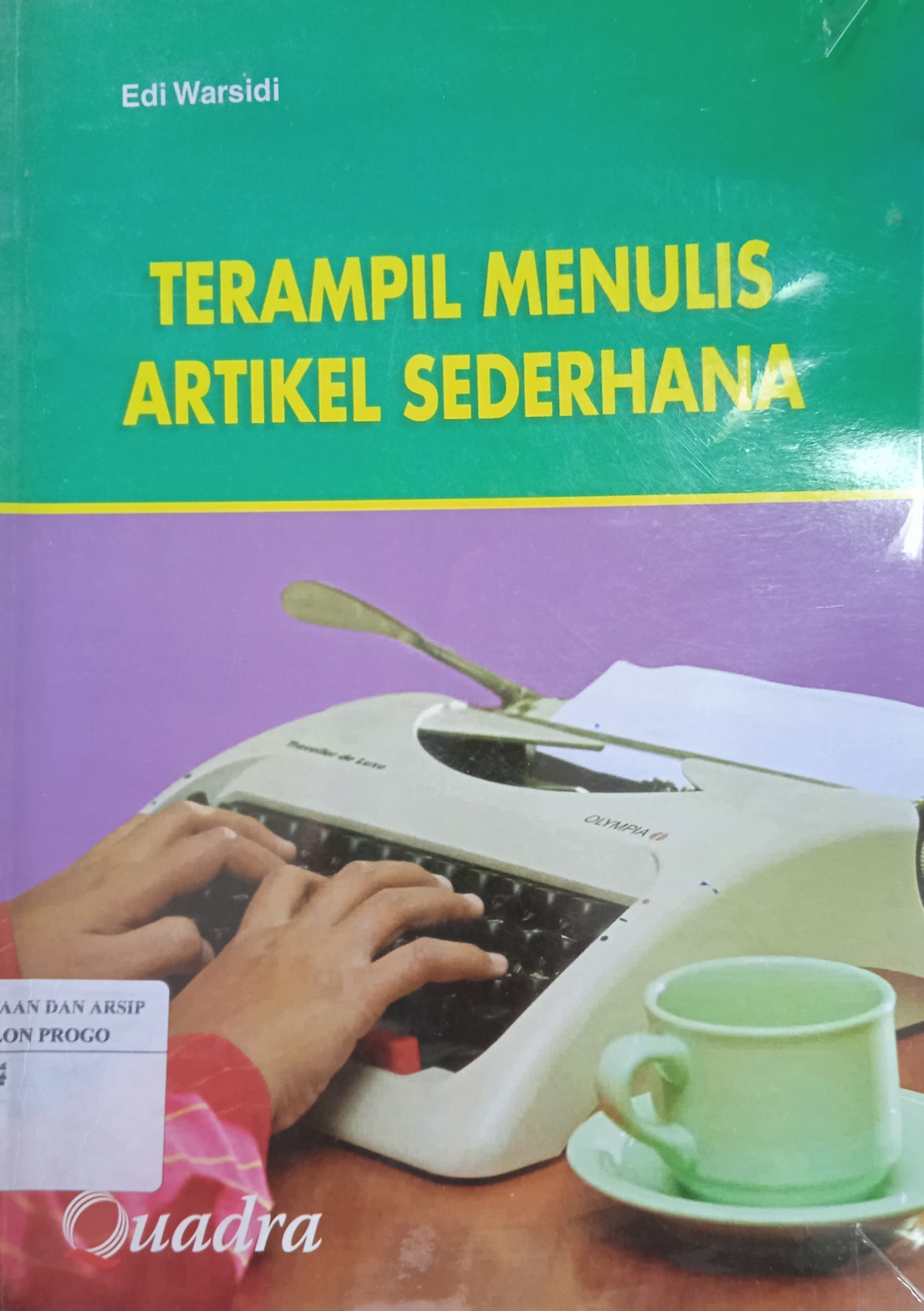 Cover Terampil Menulis Artikel Sederhana / Fajar M. N.