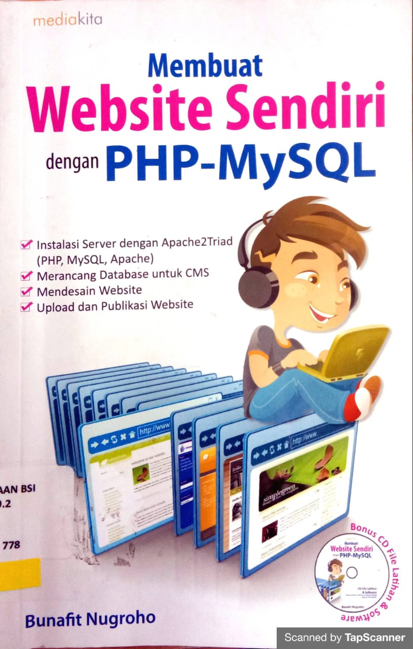 Cover Membuat website sendiri dengan PHP-MySQL / Bunafit Nugroho