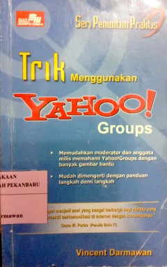 Cover Trik Menggunakan YAHOO Grups / Vincent Darmawan