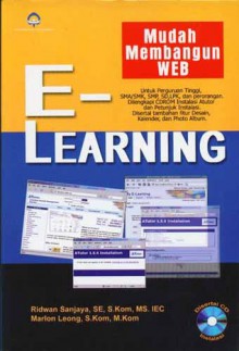 Cover Mudah membangun Web E-Learning / Ridwan Sanjaya; Marlon Leong