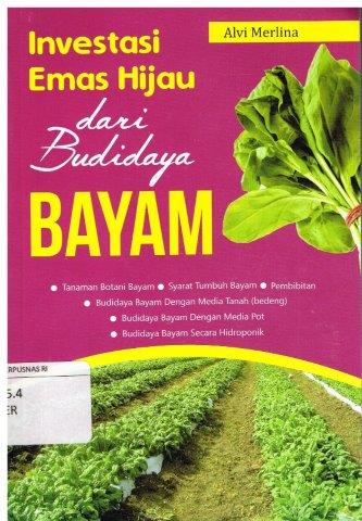 Cover Investasi emas hijau dari budidaya bayam / Alvi Merlina