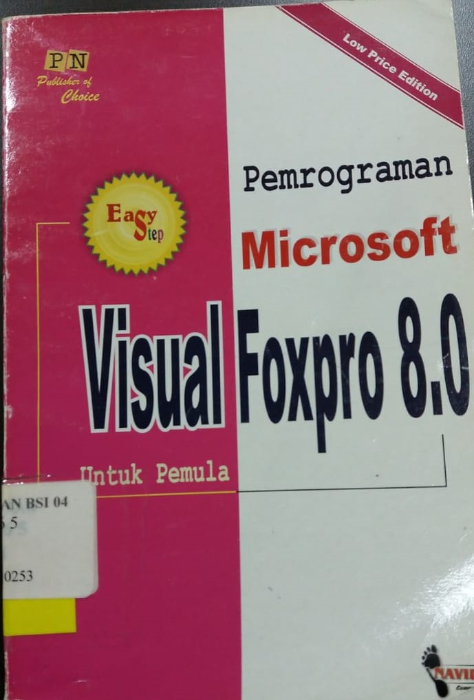 Cover Pemrograman Microsoft Visual Foxpro 8.0 Untuk Pemula