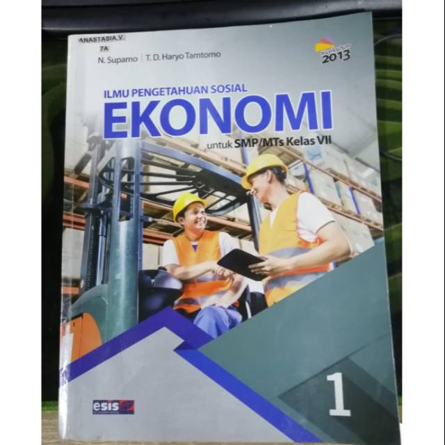 Cover Ilmu pengetahuna sosial Ekonomi 1 SLTP kelas 1