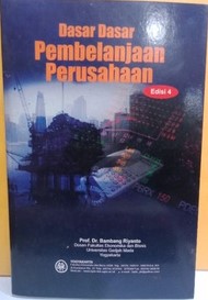 Cover Dasar-dasar pembelajaran perusahaan edisi 4 / Penulis, Bambang Riyanto