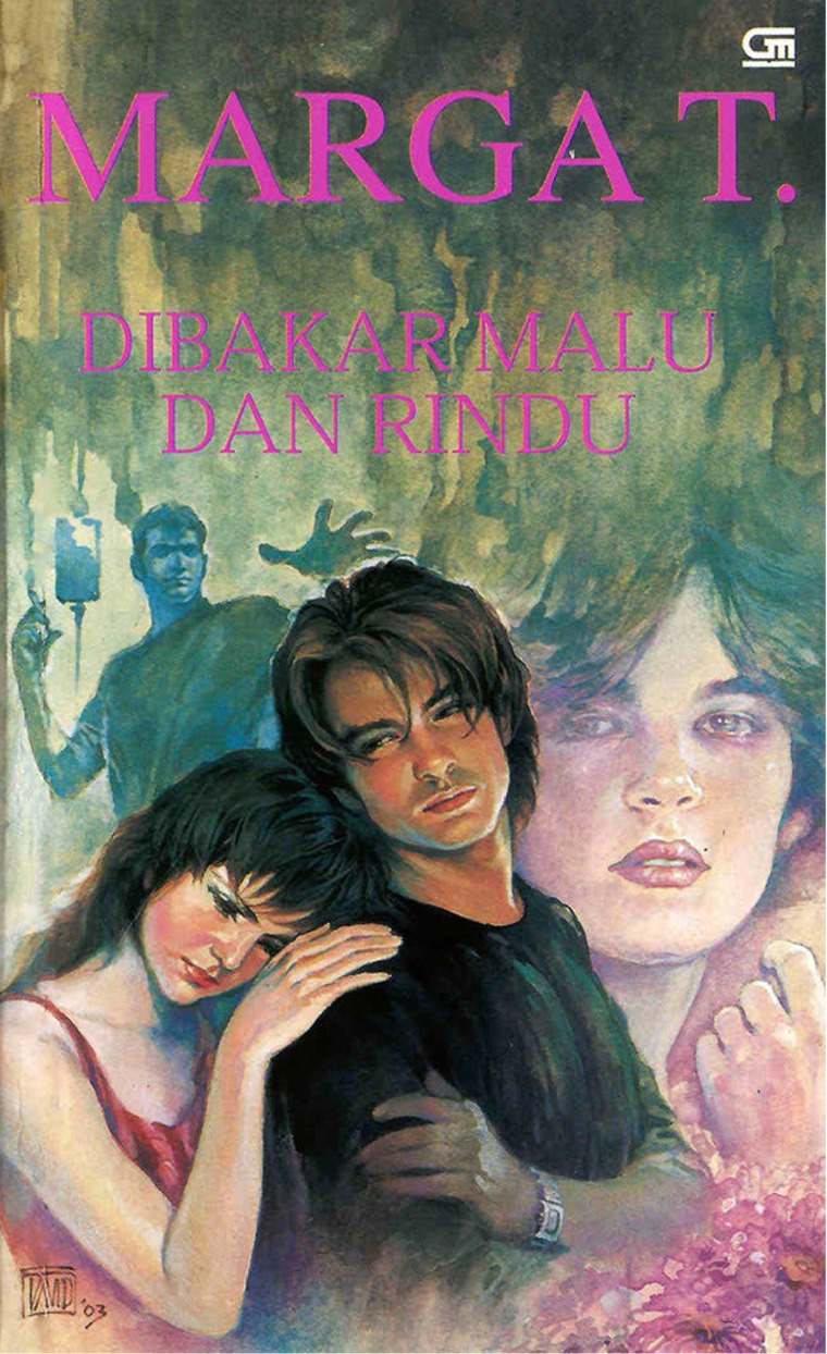 Cover Dibakar malu dan Rindu / Marga T