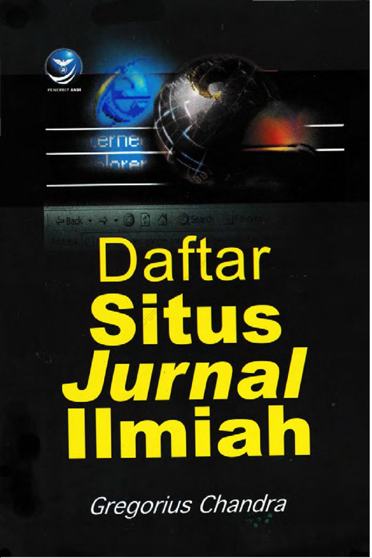 Cover Daftar situs jurnal ilmiah / Gregorius Chandra