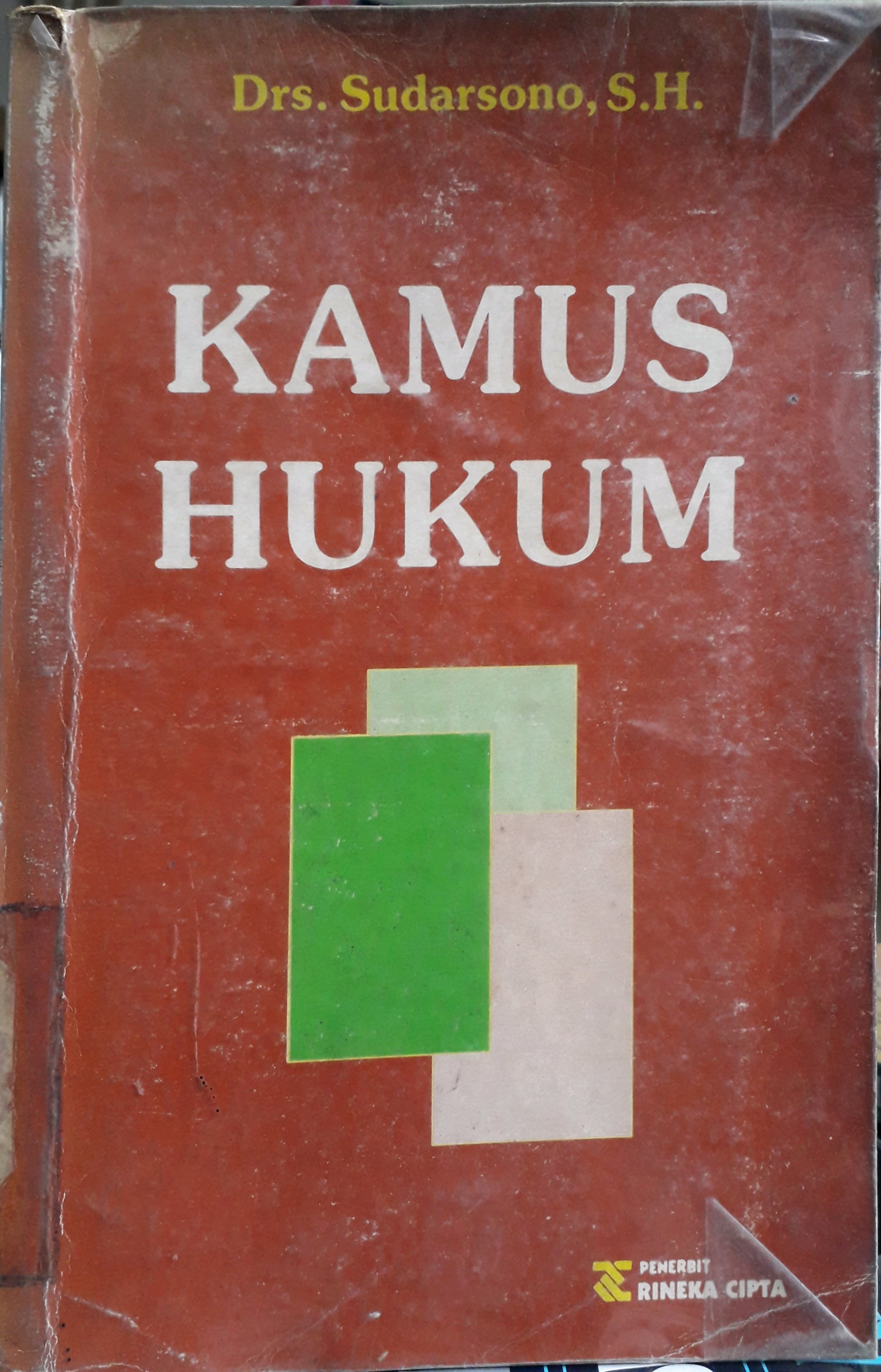 Cover Kamus hukum / Penulis, Sudarsono