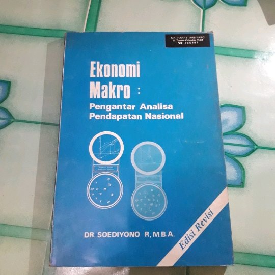 Cover Ekonomi makro pengantar analisa pendapatan nasional / Penulis, Soediyono Reksoprayitno