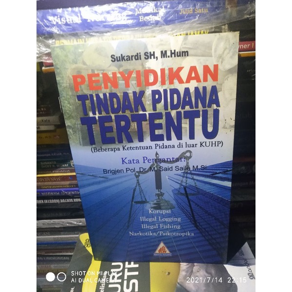 Cover Penyidikan tindak pidana tertentu beberapa ketentuan pidana di luar KUHP / Penulis, Sukardi