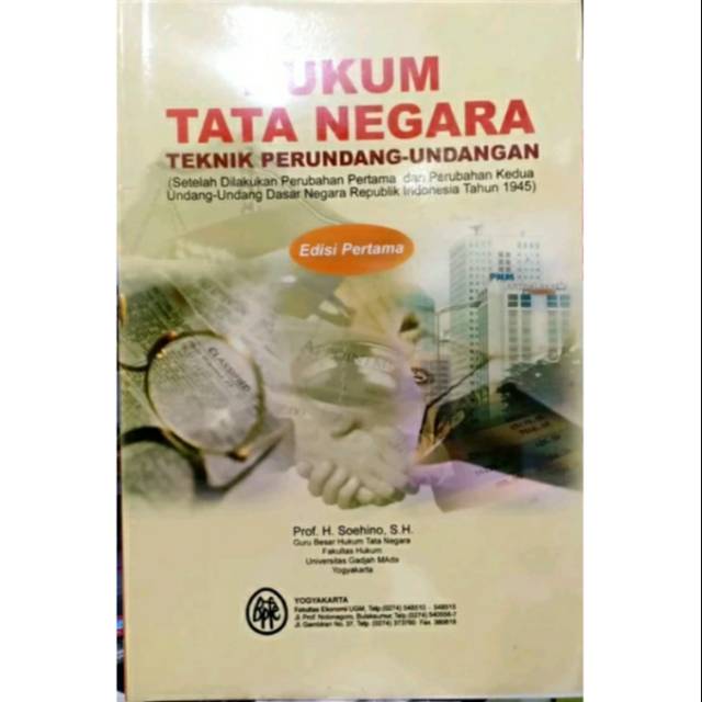 Cover Hukum tata negara teknik perundang- undangan / Penulis, Soehino