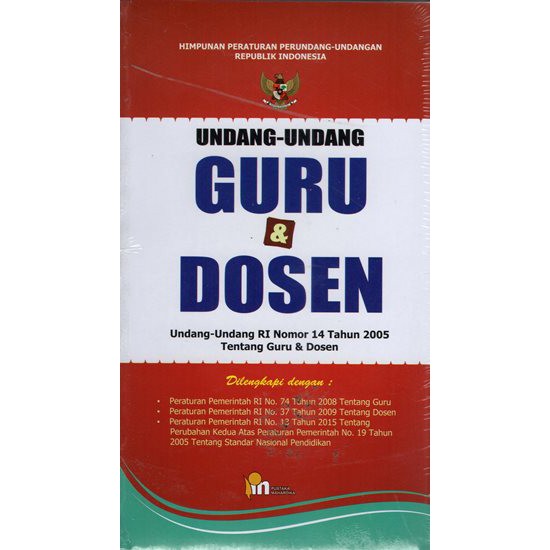 Cover Undang-undang guru dan dosen