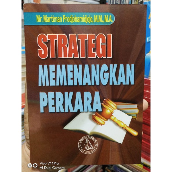 Cover Strategi memenangkan perkara / Penulis, Martiman Prodjohamidjojo