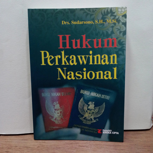 Cover Hukum perkawinan nasional / Penulis, Sudarsono