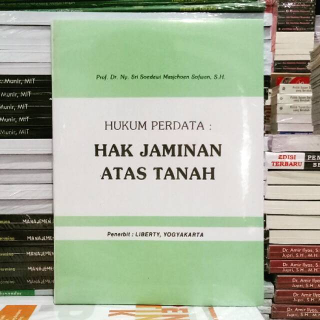 Cover Hukum perdata hak jaminan atas tanah / Penulis, Sri Soedewi Masjchoen Sofwan