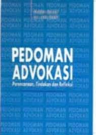 Cover Pedoman advokasi perencanaan tindakan dan refleksi / Penulis, Valerie Miller