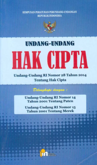 Cover UU Hak Cipta UU RI Nomor 28 Tahun 2014