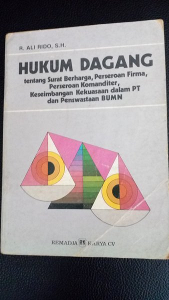 Cover Hukum dagang / Penulis, R. Ali Ridho