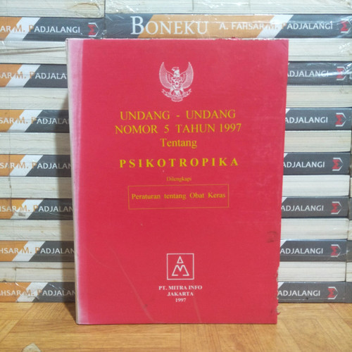Cover Undang-undang RI nomor 5 tahun 1997 tentang psikotropika
