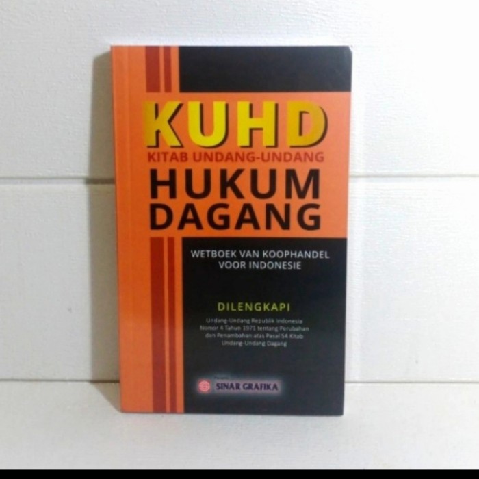 Cover KUHD : kitab undang-undang hukum dagang