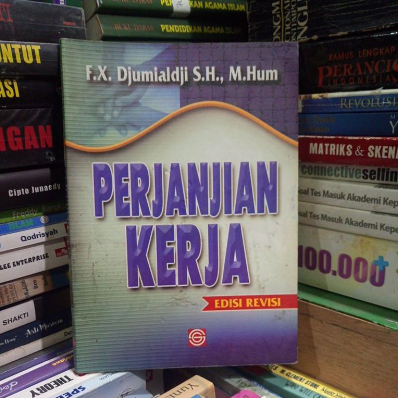 Cover Perjanjian kerja / Penulis, FX. Djumialdji
