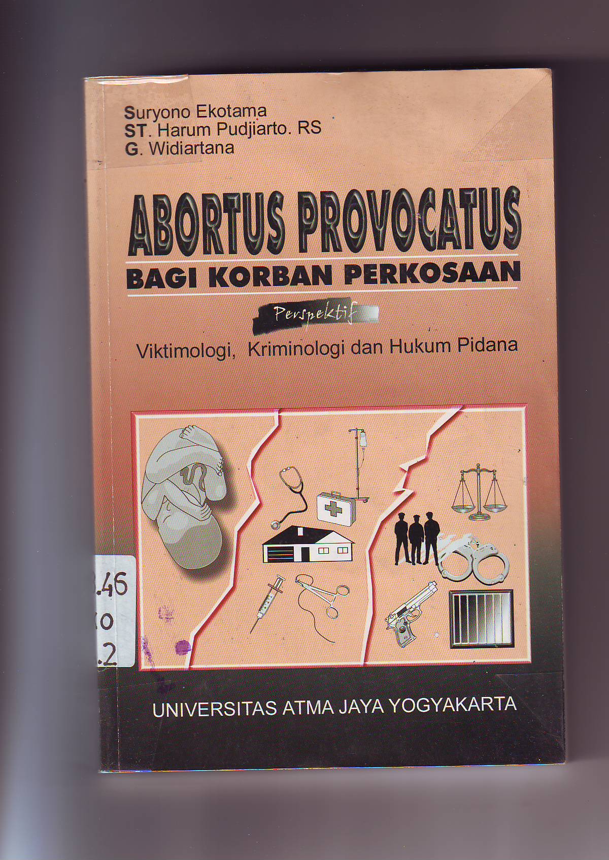 Cover Abortus provocatus bagi korban perkosaan :  perspektif viktimologi kriminologi dan hukum pidana / penulis, Suryono Ekotama, Harum Pudjiarto, G. Widiarto