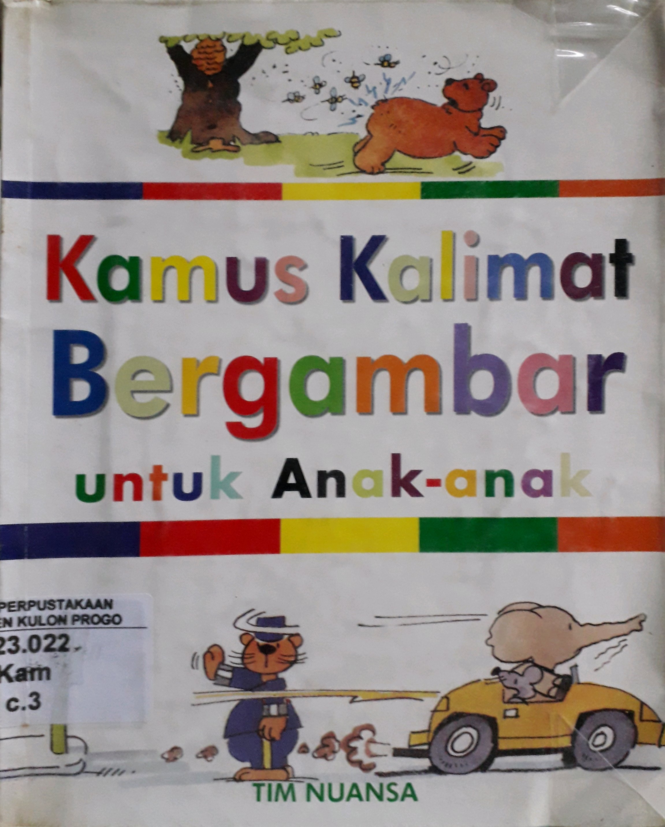 Cover Kamus kalimat bergambar untuk anak-anak