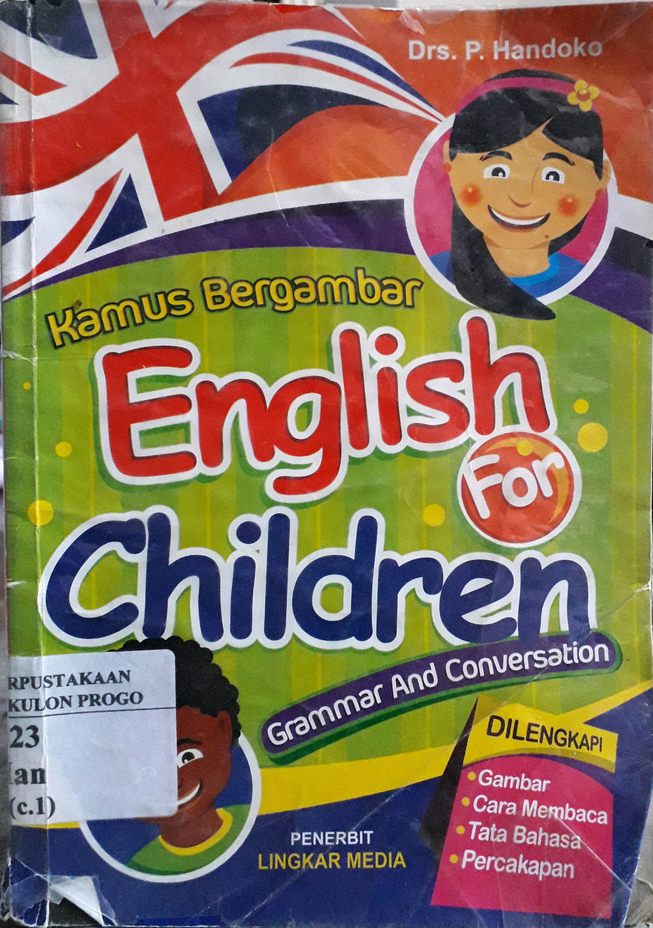 Cover Kamus bergambar english for children / Penulis, P. Handoko