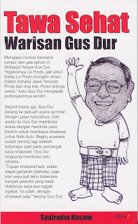Cover Tawa Sehat Warisan Gus Dur / Syafrudin Hasan