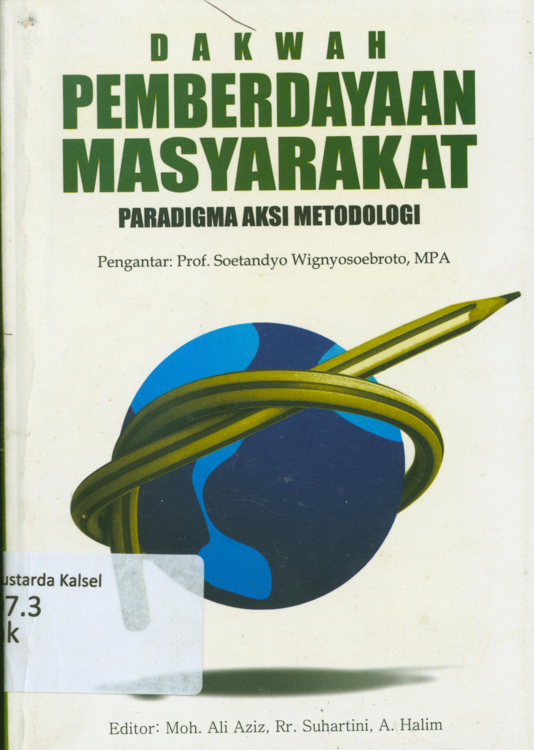 Cover Dakwah pemberdayaan masyarakat paradigma aksi metodologi