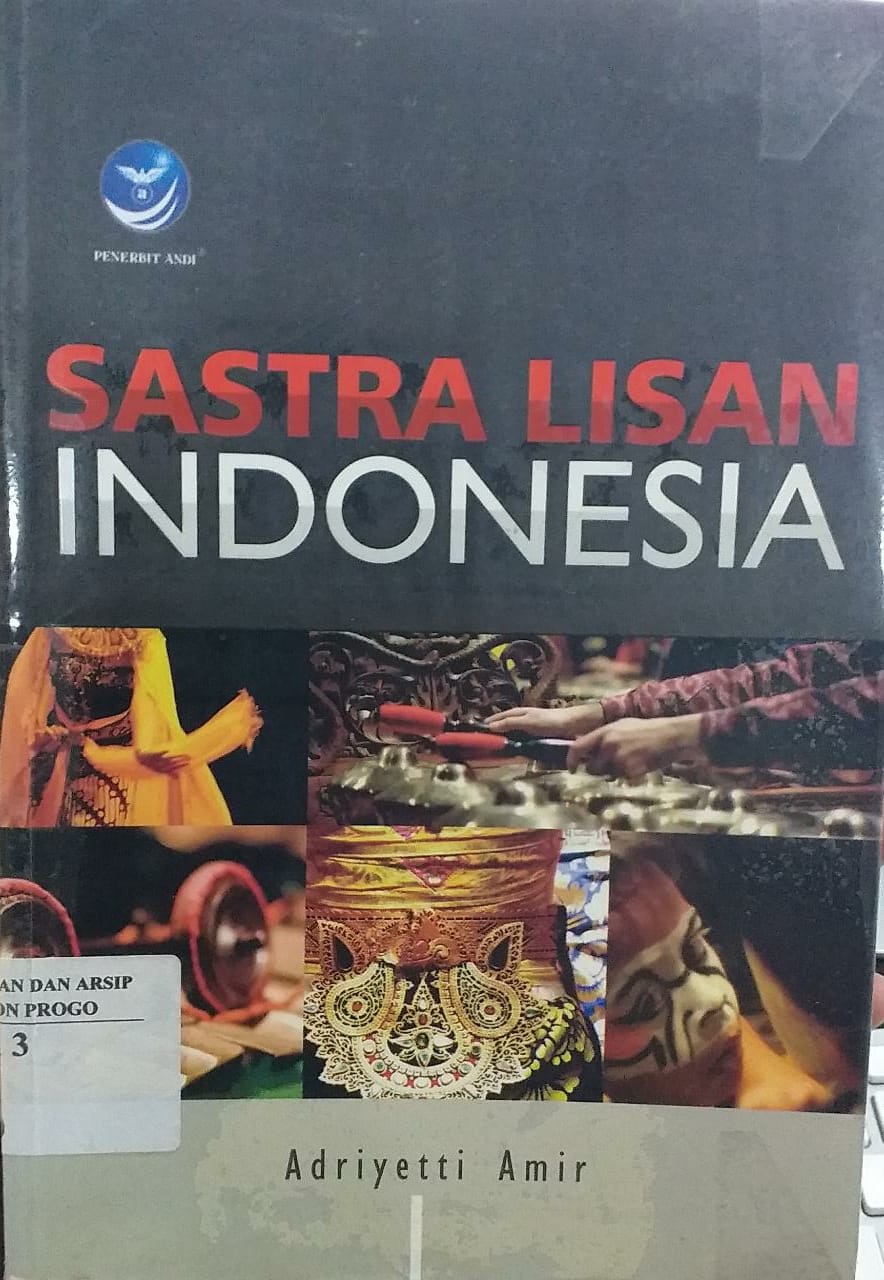 Cover Sastra Lisan Indonesia / Adriyetti Amir